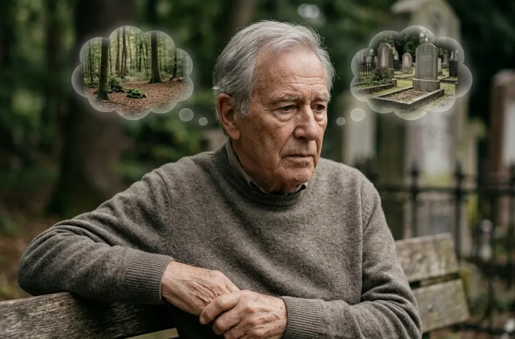 Wie wollen Sie beerdigt sein? Im Wald oder auf dem Friedhof?