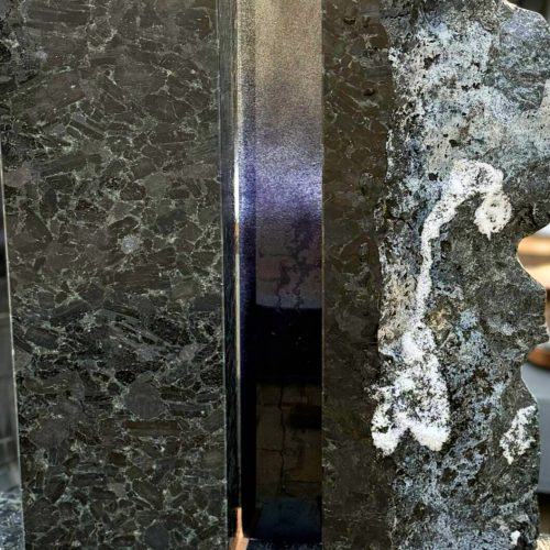 Entstehung Urnengrabanlage Wolga Blue Granit