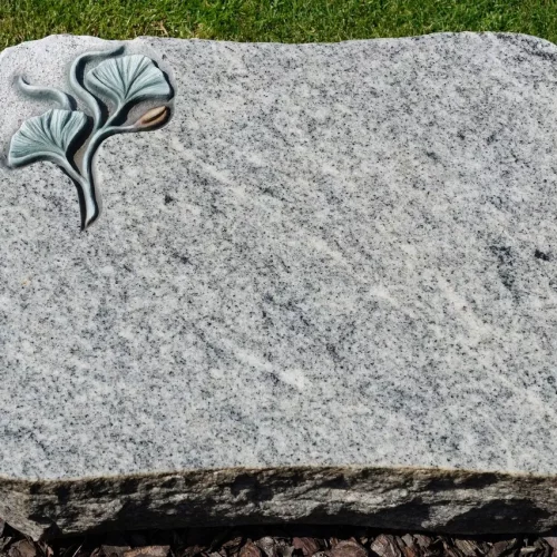 Kissenstein mit Ornament Rose, Viskont-White